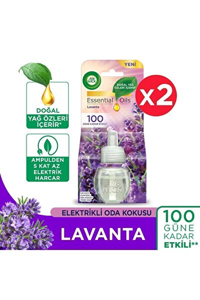 Air Wick Elektrikli Oda Kokusu Yedek Şişe Lavanta X 2 - Esansiyel Yağlar Içerir*
