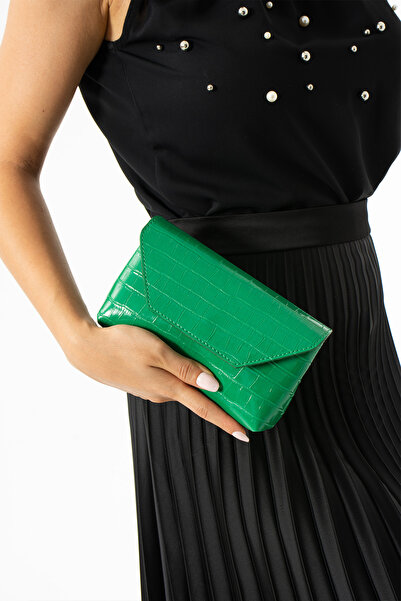 İAMBTŞY Mini geantă crossbody cu model crocodil auriu - retro și versatilă pe...