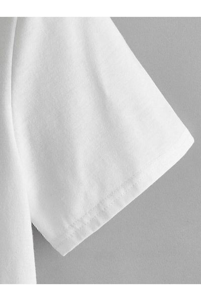 Redo Tricou Crop alb de damă