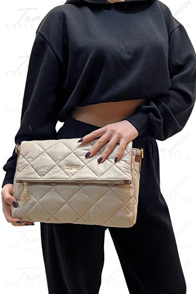 MOTTO Kapitone Desenli El Ve Omuz Çantası