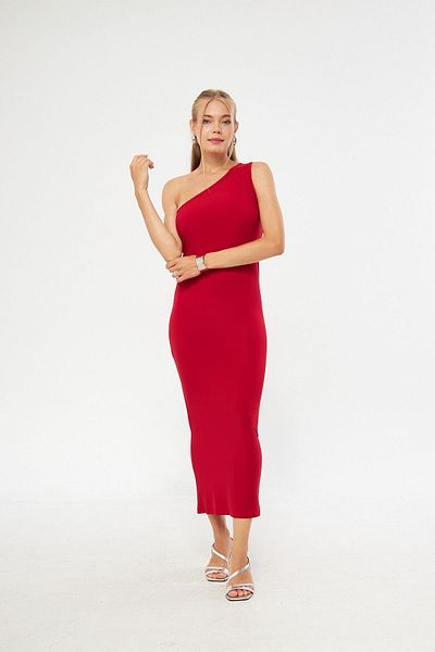 SEVENLINE Rochie midi de damă cu un singur umăr