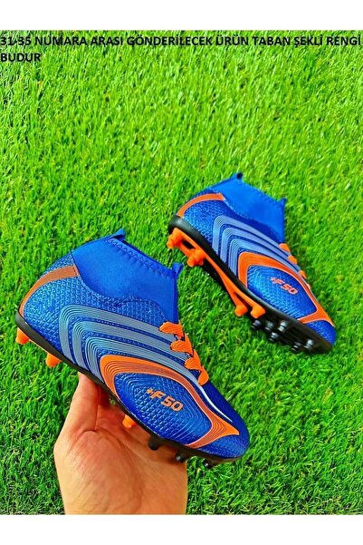 Walked Erkek Çocukboğazlı Çoraplı Krampon Halı Saha Futbol Spor Ayakkabı