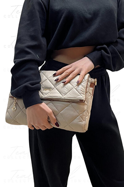 MOTTO Kapitone Desenli El Ve Omuz Çantası