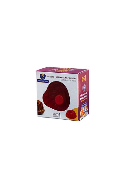 blackleg Fireproof Nonstick Easy Remove Silicone Muffin Cake Cookie Mold 1 Pack of 6"