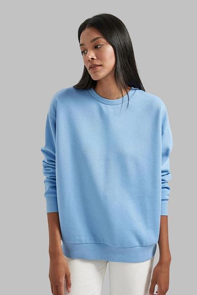MAD COLLECTİON Φούτερ Unisex με κανονική εφαρμογή, μακρυμάνικο ζευγάρι με στάμπα με λαιμόκοψη χωρίς κουκούλα