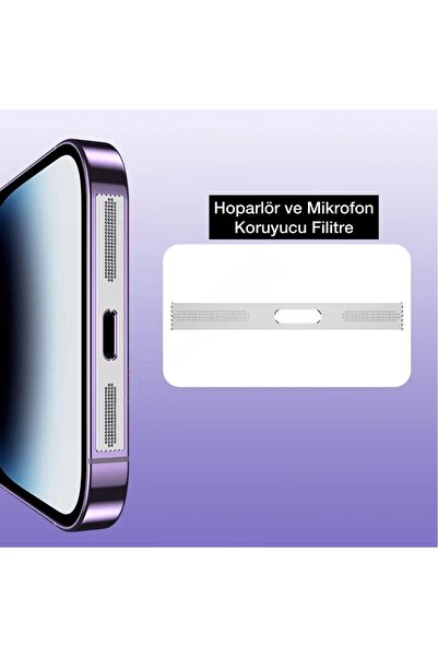 ucuzmi iphone 16 - 16 Plus - 16Pro - 16 ProMax Toz ve Kir Önleyici Filtre Mik...