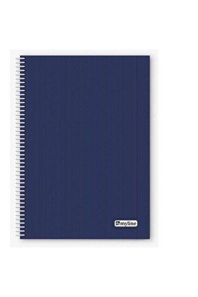 MYLİNE Myline Nova A4 P.P Kapak 72 Yaprak Kareli Lacivert Defter