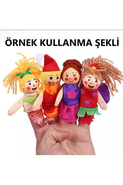 morlalem m 1Pc Wooden and Fabric Butterfly Girl Finger Puppet
