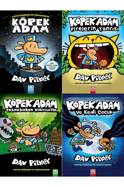 Altın Kitaplar DAV PILKEY'DEN KÖPEK ADAM+PİRELERİN TANRISI+TASMASINDAN KURTUL...