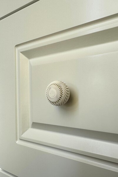 Pomerol Λευκή μαργαριταρένια κομψή λαβή ντουλαπιού – Κομψή και μοντέρνα λαβή επίπλων
