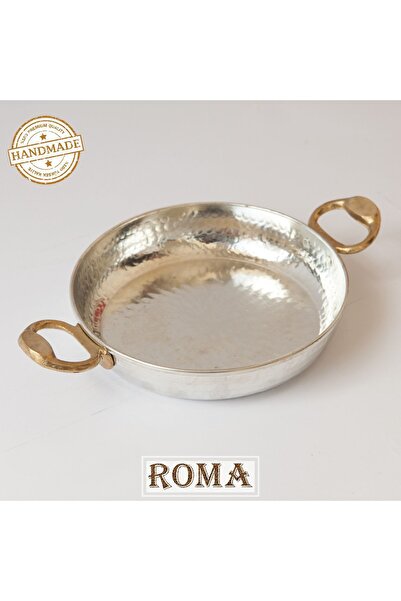 Roma 18 Cm El Yapımı Içi Dışı Kalaylı 1. Sınıf Düz Bakır Tava Sahan Kuymak Mı...