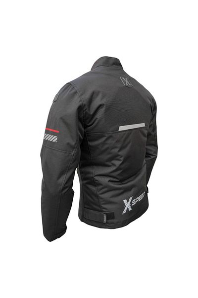 Xspeed معطف دراجة نارية ذكي محمي 50عام خاص أسود