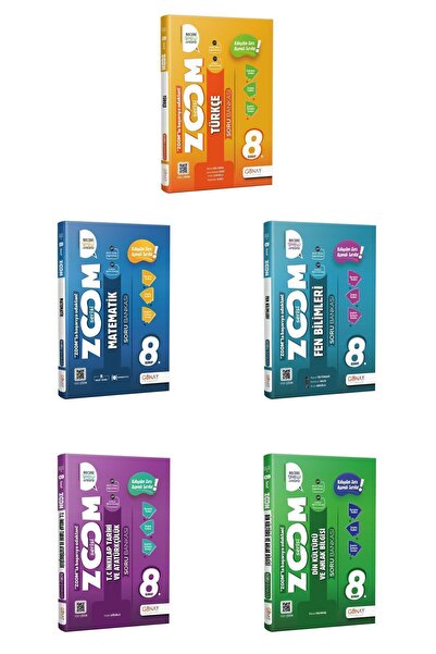 Günay Yayınları Güncel 8. Sınıf Tüm Dersler Zoom Soru Bankası