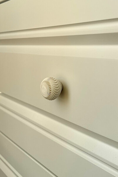 Pomerol Λευκή μαργαριταρένια κομψή λαβή ντουλαπιού – Κομψή και μοντέρνα λαβή επίπλων