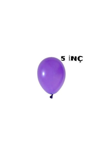 asöy Pastel Purple 5 Inch Balloon - 10 Pieces, 12 cm Mini Size, Birthday and Party Balloon