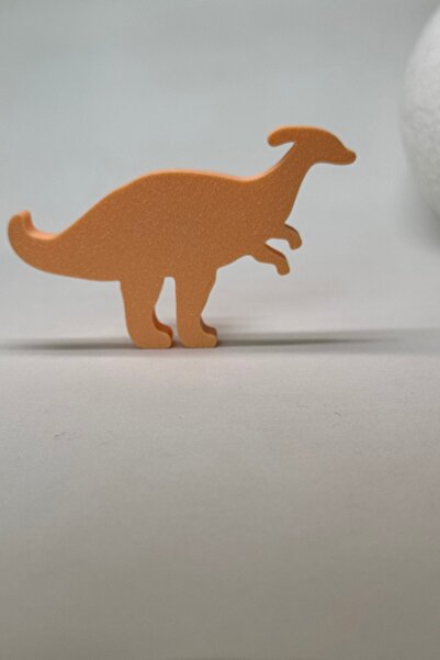 Pomerol Orange Dino2 Cabinet Handle - Modern and Cute Furniture Handle for Children's Room, Kitchen and Bathroom