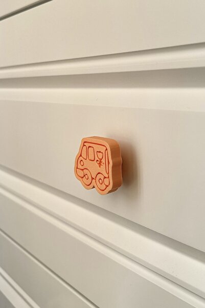 Pomerol Πορτοκαλί λαβή ντουλαπιού αυτοκινήτου - Λαβή επίπλων για τα παιδικά δωμάτια, τα ντουλάπια της κουζίνας και του μπάνιου, λαβή ντουλαπιού