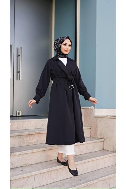 Milenastyle Mevsimlik Kemerli Trençkot