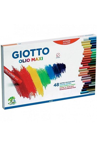 Giotto White Oil Cylinder 48 Pieces Pastel Paint