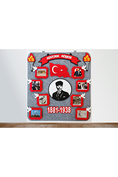 elifletasarim Atkp24 Atatürk Köşesi Panosu Zeminli (KEÇEDEN EĞİTİM MATERYALİ)