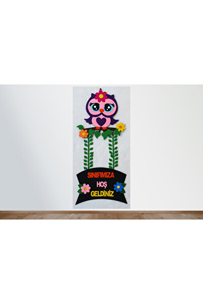 elifletasarim SINIF KAPI SÜSÜ (keçeden eğitim materyalleri)