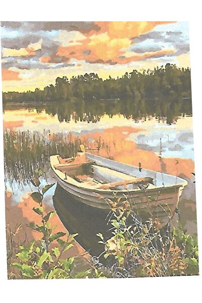 SNR By 40x50 Sayılarla Boyama Seti,boya Ve Fırça Dahil,sandal