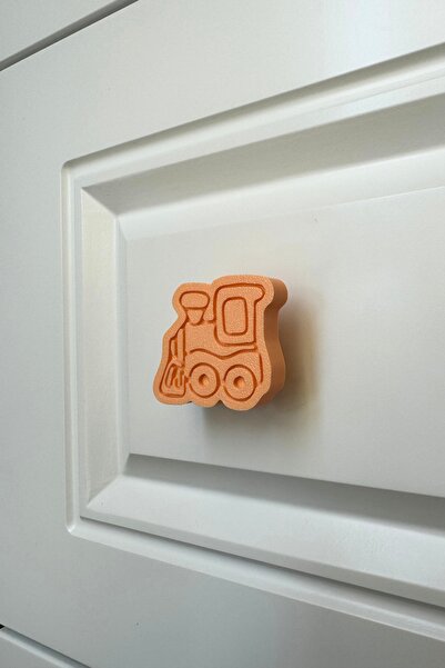 Pomerol Mâner portocaliu pentru dulapuri - Mâner elegant și durabil pentru dulapuri pentru copii, bucătărie și baie