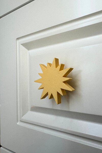 Pomerol مقبض خزانة شمسي أصفر - مقبض أثاث دافئ ومتين لغرفة الأطفال والمطبخ وال...