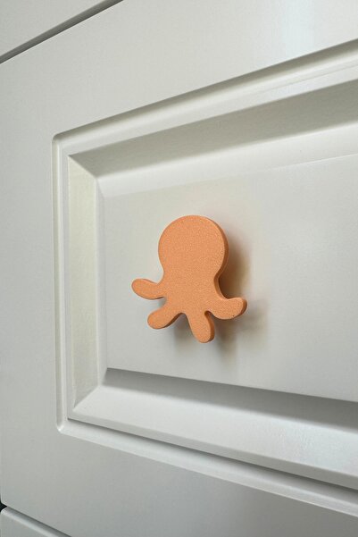 Pomerol Mâner de dulap Octopus portocaliu - Mâner de mobilier modern și durab...