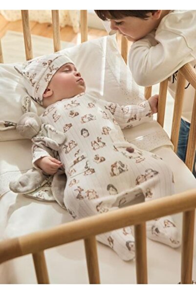 MAYORAL Cream Jumpsuit and Hat Set for Baby Boy - 02790 021