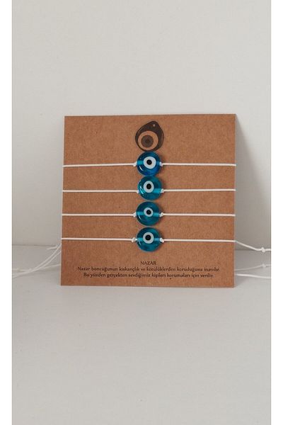 fabrikaksesuar Factory Evil Eye Beaded 'The Evil Eye' "bff" Friends Bracelet