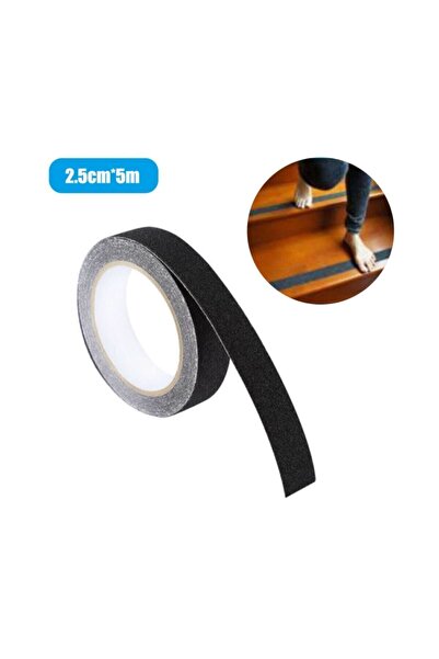 Bant Mag 5 Metre Merdiven Kaymaz Bant, 2,5cm Genişlik, Arkası Yapışkanlı 1. K...
