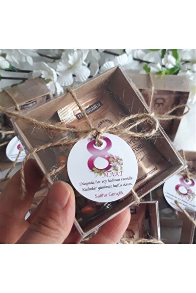 Genel Markalar 8 Mart Kadınlar Günü Için Hediyelik Kahveli Kutular ( 10 Adet )