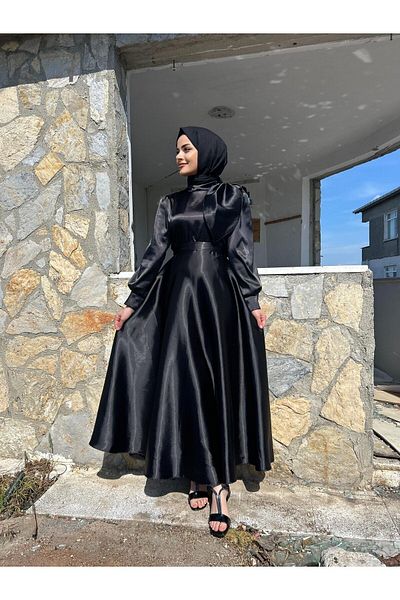 Tarzım Tuba Hijab Evening Dress - Bera
