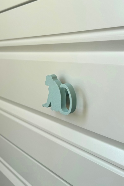 Pomerol Mâner pentru dulap Blue Monkey - Mâner de mobilier modern, elegant și durabil pentru camera copiilor, bucătărie și baie
