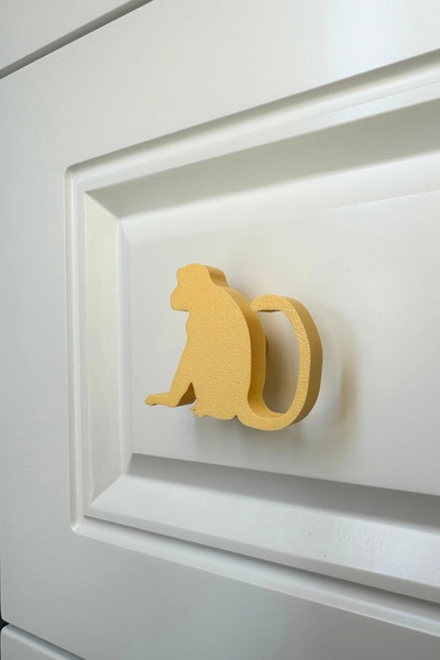 Pomerol Mâner pentru dulap Yellow Monkey - Mâner modern, elegant și durabil pentru mobilier pentru camera copiilor, bucătărie și baie