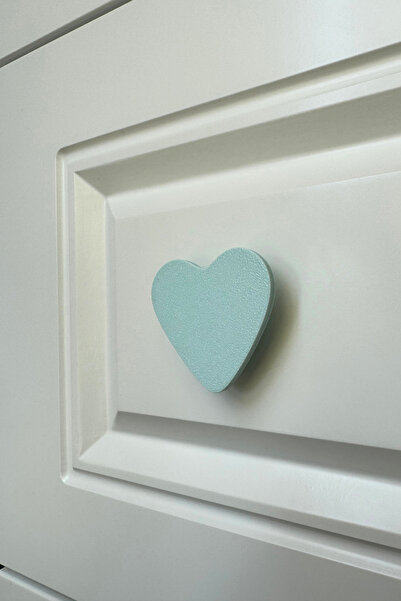 Pomerol Mâner pentru dulap Blue Heart - Mâner pentru mobilier modern, elegant și durabil pentru camera copiilor, bucătărie și baie, DK