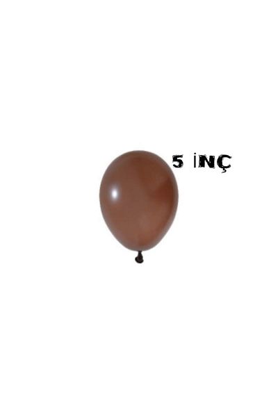 asöy Pastel Chocolate Coffee Balloon 10 Pieces Small Size 12 Cm Mini Size Balloon Pastel Colored Party Balloon