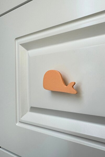 Pomerol Mâner pentru dulap cu balenă portocalie - Mâner pentru mobilier modern și durabil pentru camera copiilor, bucătărie și baie, HD