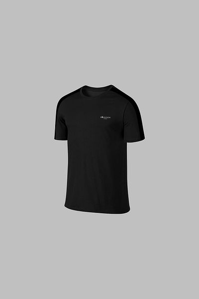 POSEIDON STORM Plus Size Men's Black Supra Combed Cotton Tracksuit Set - Comfortable Hoodie and Stripe
