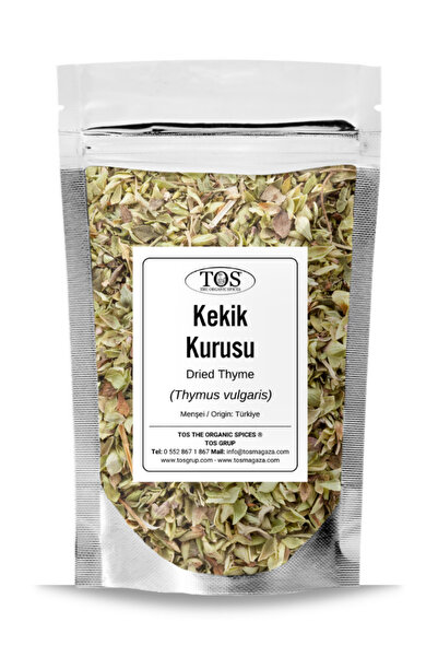 TOS The Organic Spices Kekik Kurusu 100 gr (1. Kalite) Thymus vulgaris / Drie...