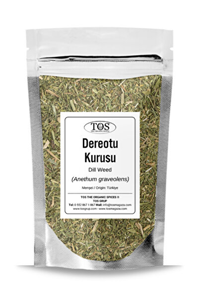 TOS The Organic Spices Dereotu Kurusu 50 gr (1. KALİTE) Anethum Graveolens / Dried Dill
