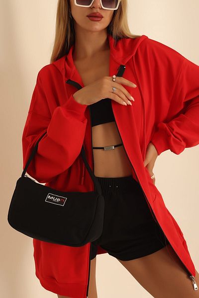 MUBO Black Hand And Arm And Shoulder Bag