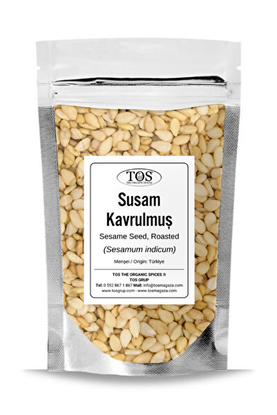 TOS The Organic Spices Susam Tohumu Kavrulmuş 50 gr (1. Kalite) Sesamum indic...