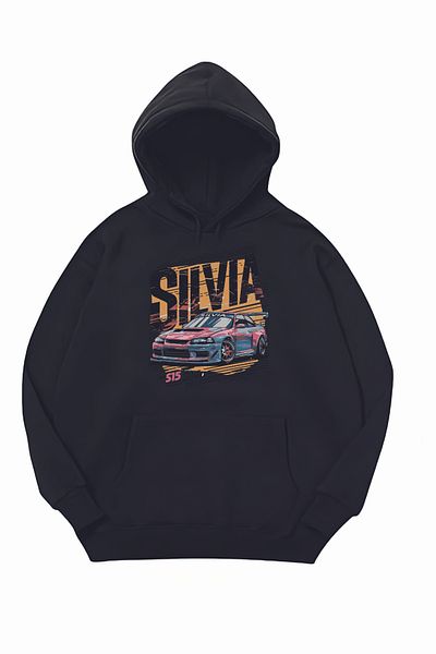JDM SILVIA Суитшърт с качулка Oversize