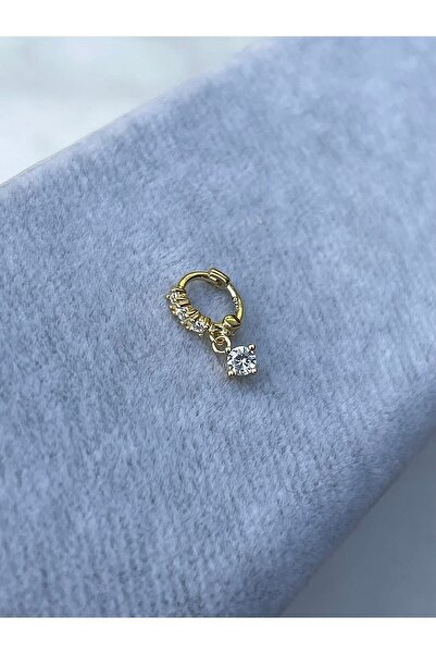 ds denizden silver Gümüş Halka Tragus Piercing Küpe - 1 Adet