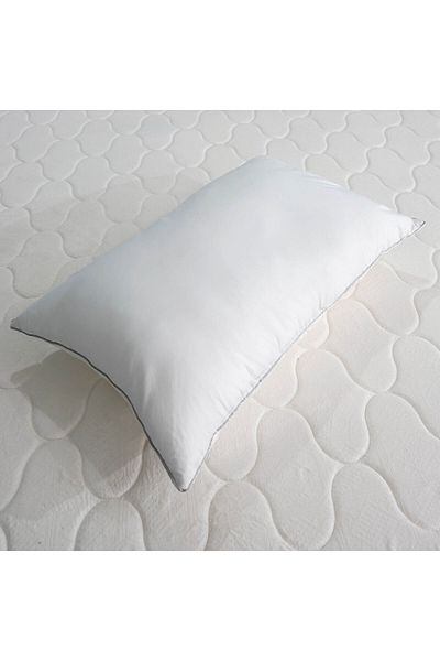 American Polo Cotton Pillow with Silver Line and Nano Filling - 75x50 cm