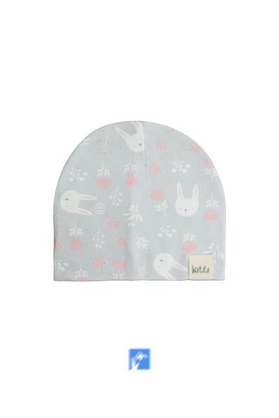 Kardelen Butik Denizli Rabbit Printed 100% Cotton Combed Cotton for 2-5 Years Old Baby Girl
