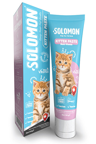 Solomon Kitten Paste 100 Gr Yavru Ve Anne Kedi Multivitamin Malt Macunu