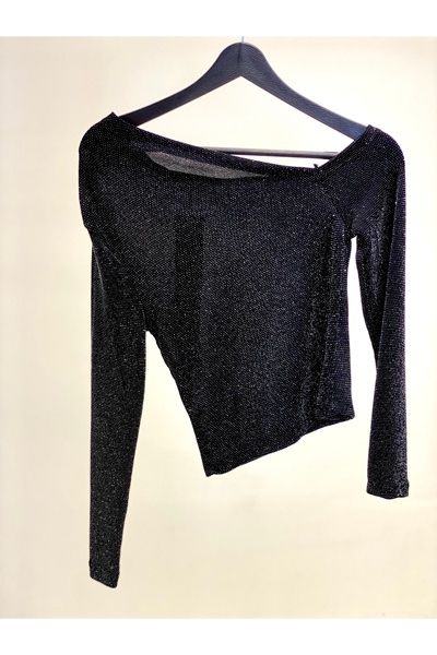 MEFA GİYİM PARLAK TEK KOL BLUZ